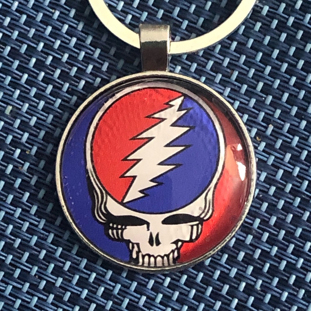 GRATEFUL DEAD Steal Your Face Keychain BUYITWHENFOUND Custom Made